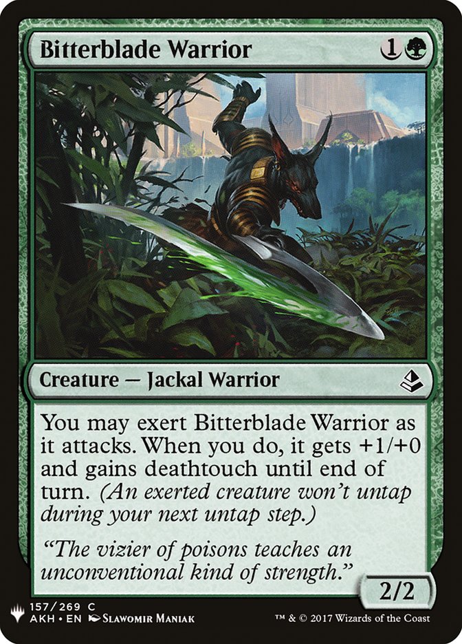 Bitterblade Warrior [Mystery Booster] | Odin's Place