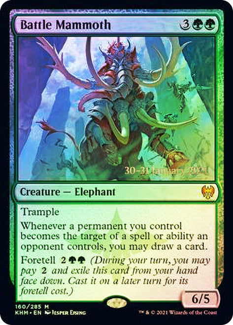 Battle Mammoth [Kaldheim Prerelease Promos] | Odin's Place