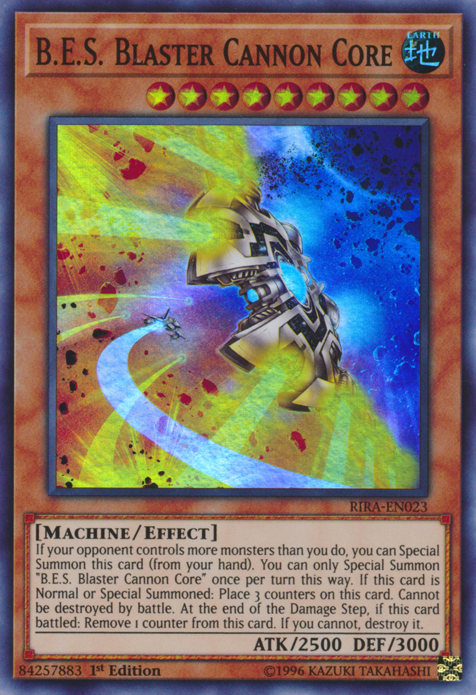 B.E.S. Blaster Cannon Core [RIRA-EN023] Super Rare | Odin's Place