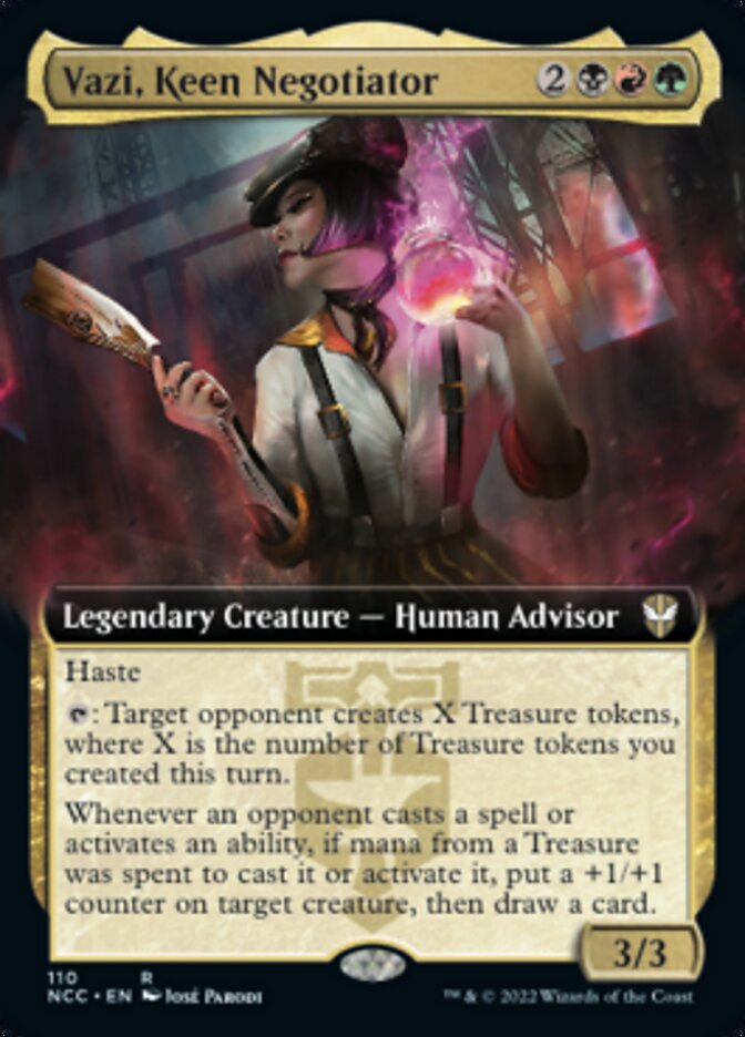 Vazi, Keen Negotiator (Extended Art) [Streets of New Capenna Commander] | Odin's Place
