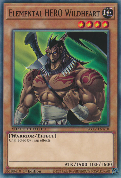 Elemental HERO Wildheart [SGX2-ENA10] Common | Odin's Place
