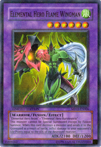 Elemental Hero Flame Wingman [MF03-EN006] Parallel Rare | Odin's Place