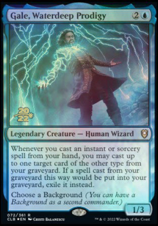 Gale, Waterdeep Prodigy [Commander Legends: Battle for Baldur's Gate Prerelease Promos] | Odin's Place