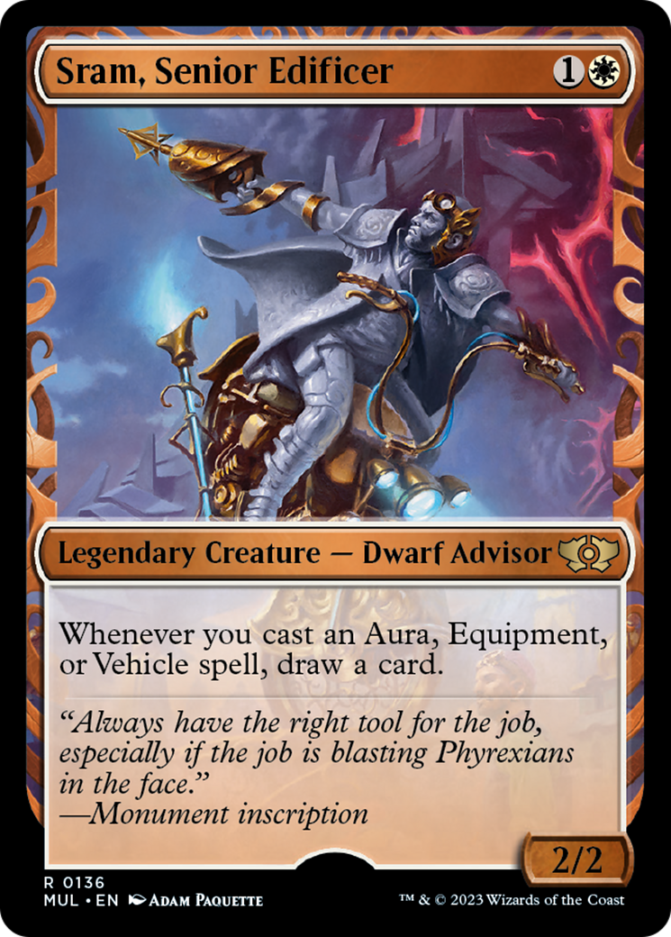 Sram, Senior Edificer (Halo Foil) [Multiverse Legends] | Odin's Place