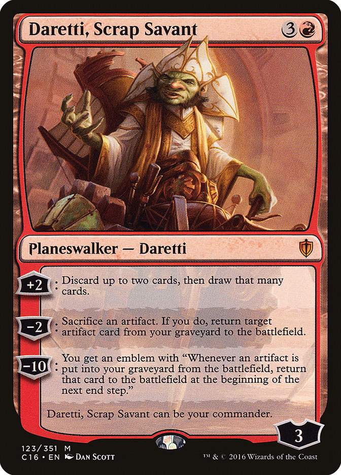 Daretti, Scrap Savant (123) [Commander 2016] | Odin's Place