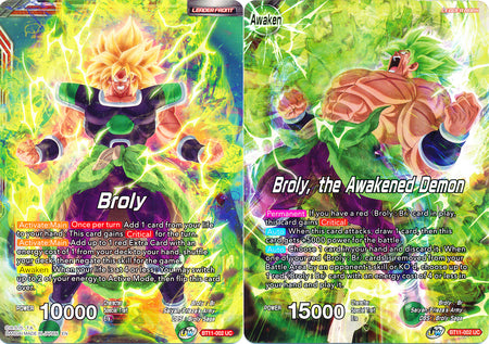 Broly // Broly, the Awakened Demon (BT11-002) [Vermilion Bloodline] | Odin's Place