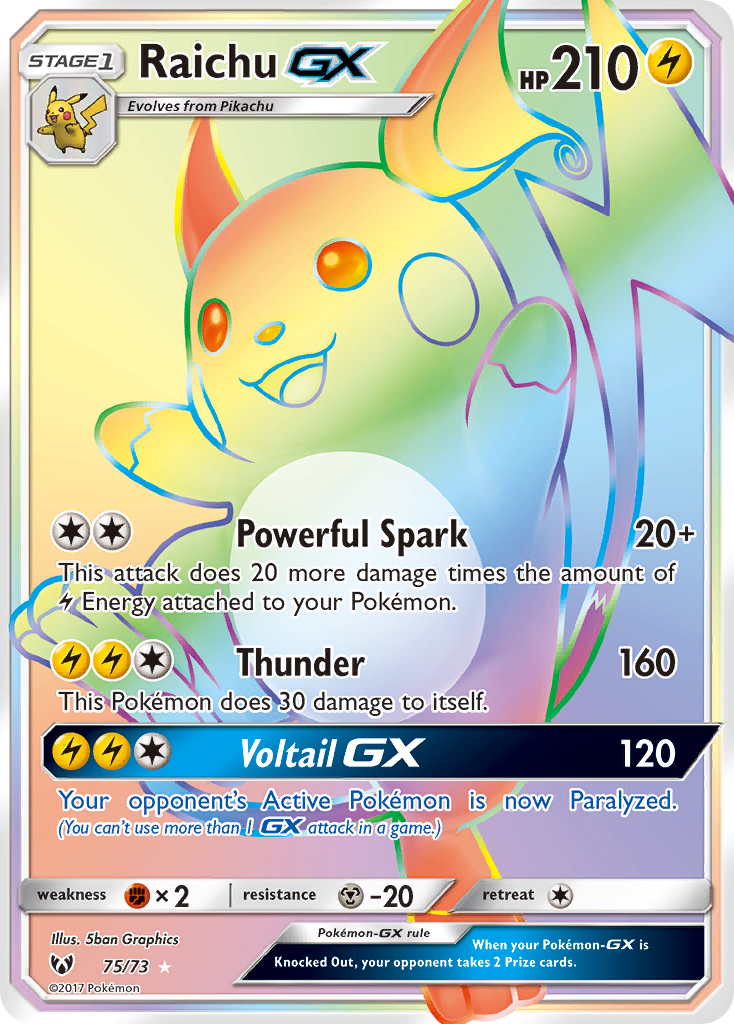 Raichu GX (75/73) [Sun & Moon: Shining Legends] | Odin's Place