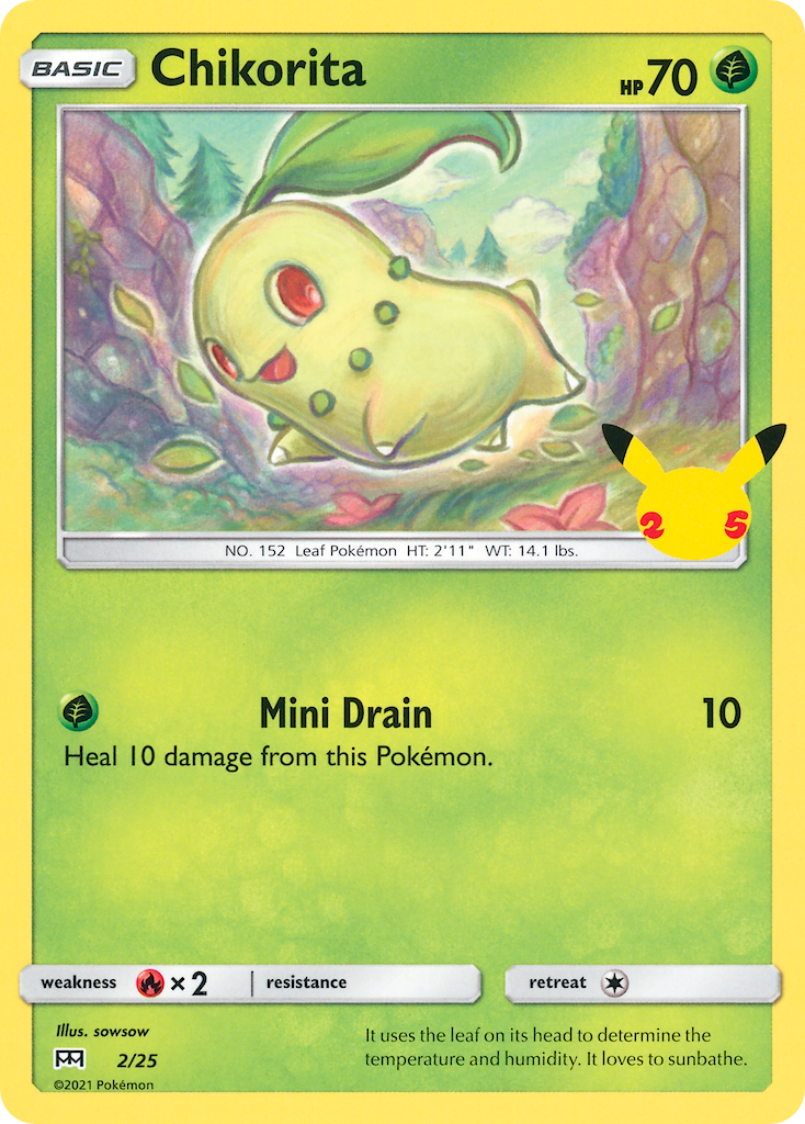 Chikorita (2/25) [McDonald's 25th Anniversary] | Odin's Place