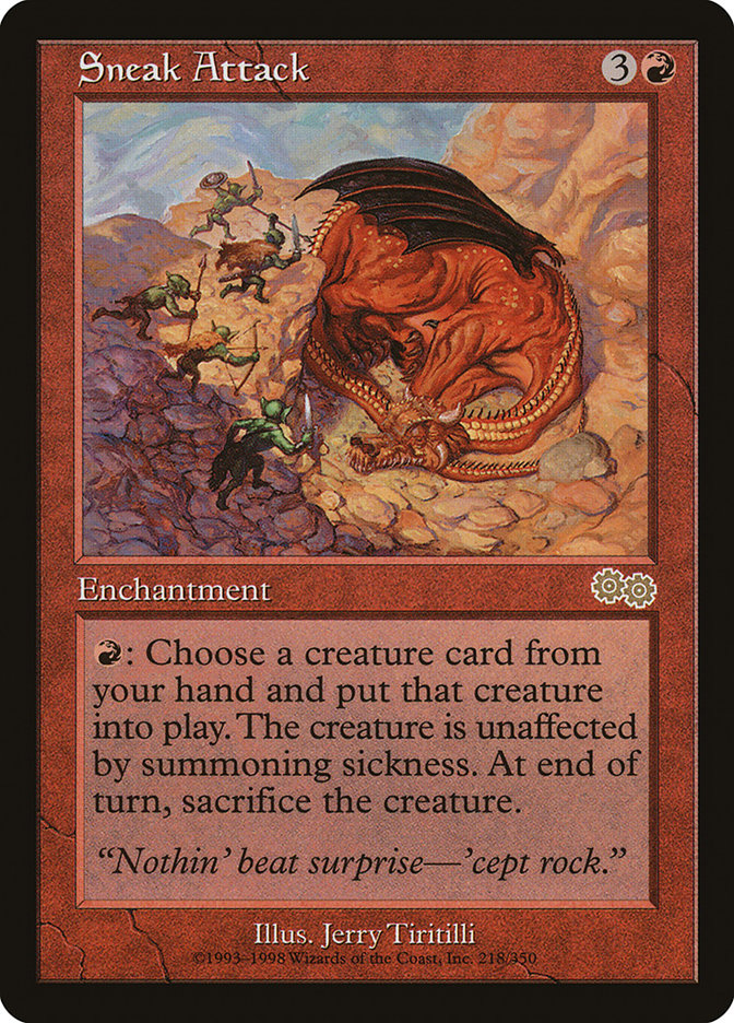 Sneak Attack (218) [Urza's Saga] | Odin's Place