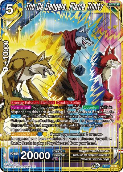Trio De Dangers, Fierce Trinity (EB1-060) [Battle Evolution Booster] | Odin's Place