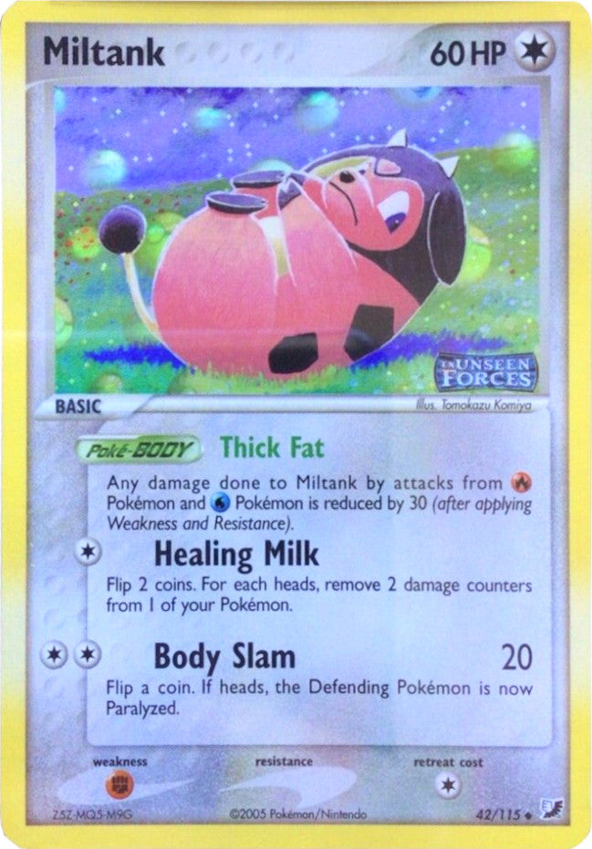 Miltank (42/115) (Stamped) [EX: Unseen Forces] | Odin's Place