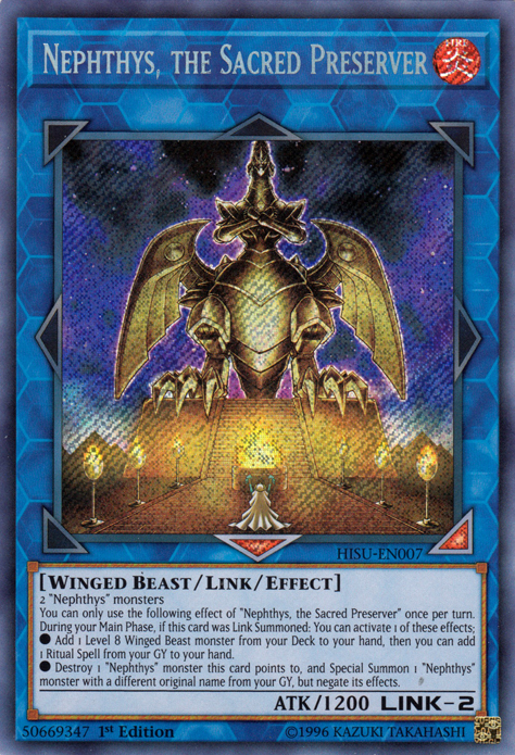 Nephthys, the Sacred Preserver [HISU-EN007] Secret Rare | Odin's Place