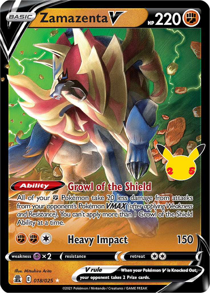 Zamazenta V (018/025) [Celebrations: 25th Anniversary] | Odin's Place