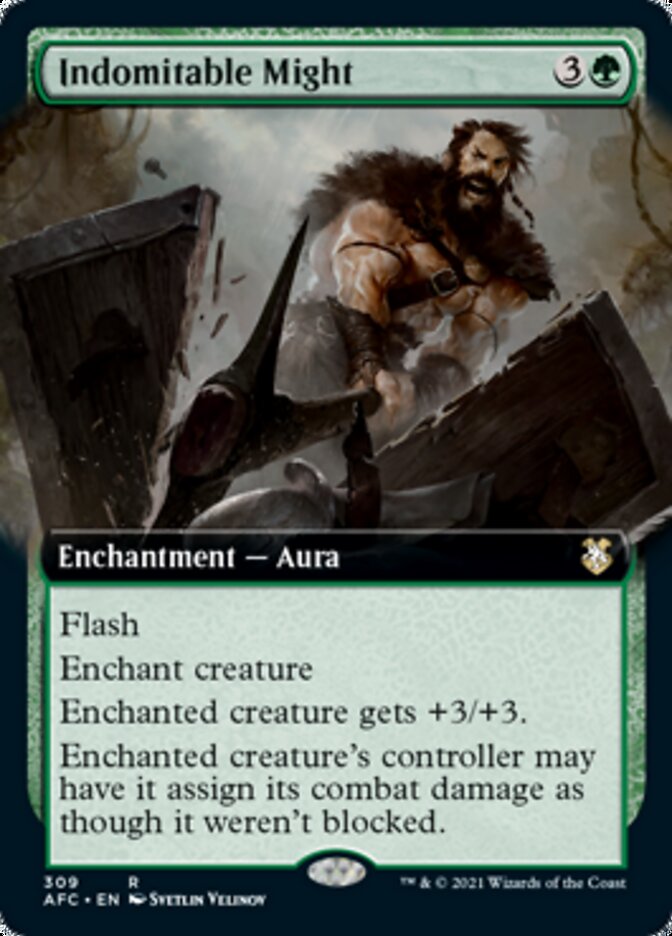Indomitable Might (Extended Art) [Dungeons & Dragons: Adventures in the Forgotten Realms Commander] | Odin's Place