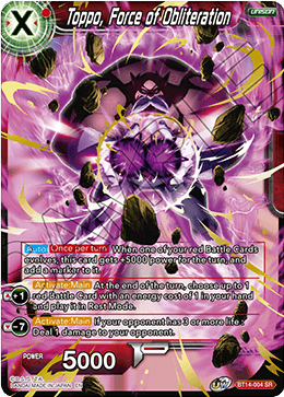 Toppo, Force of Obliteration (BT14-004) [Cross Spirits] | Odin's Place