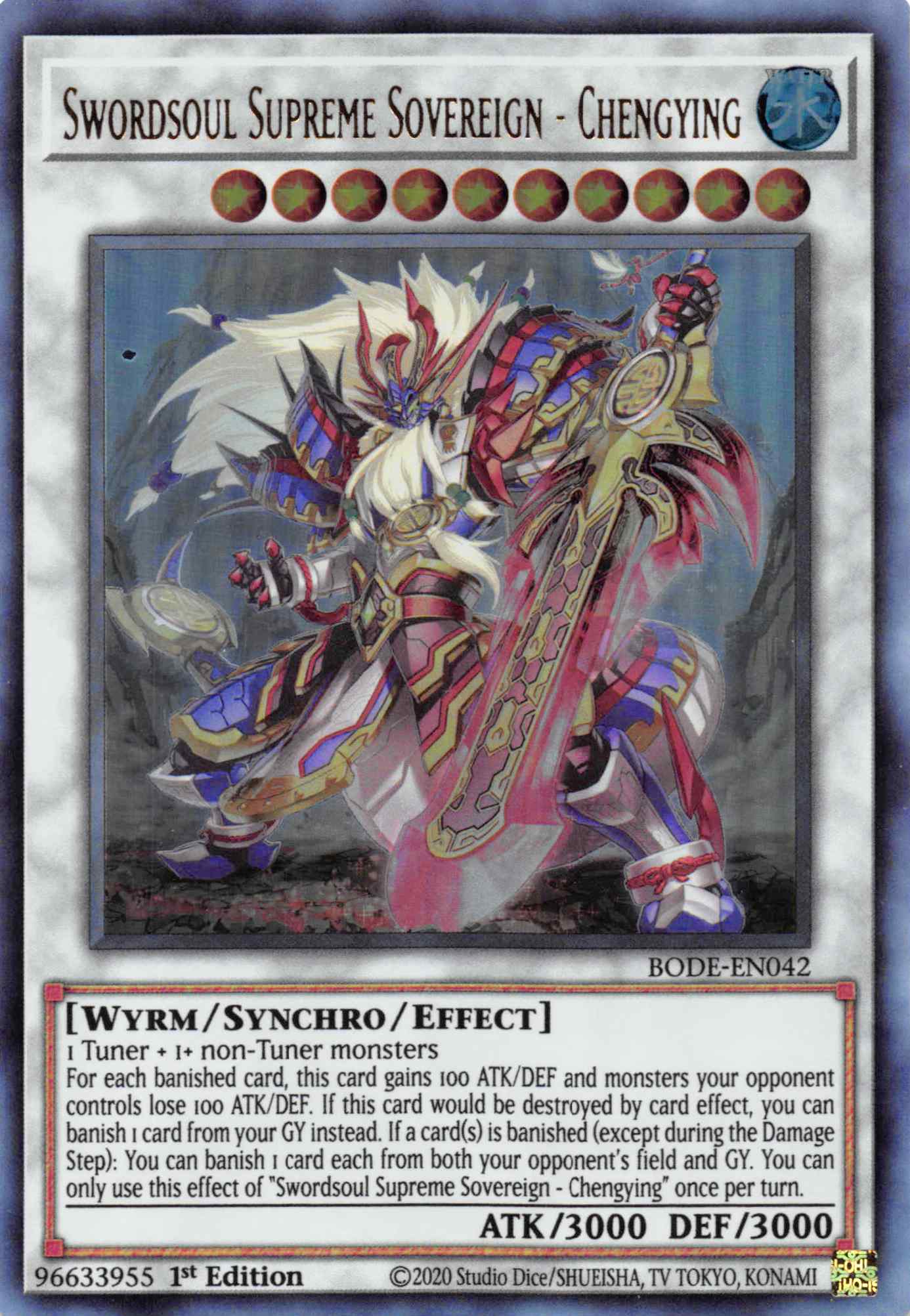 Swordsoul Supreme Sovereign - Chengying [BODE-EN042] Ultra Rare | Odin's Place