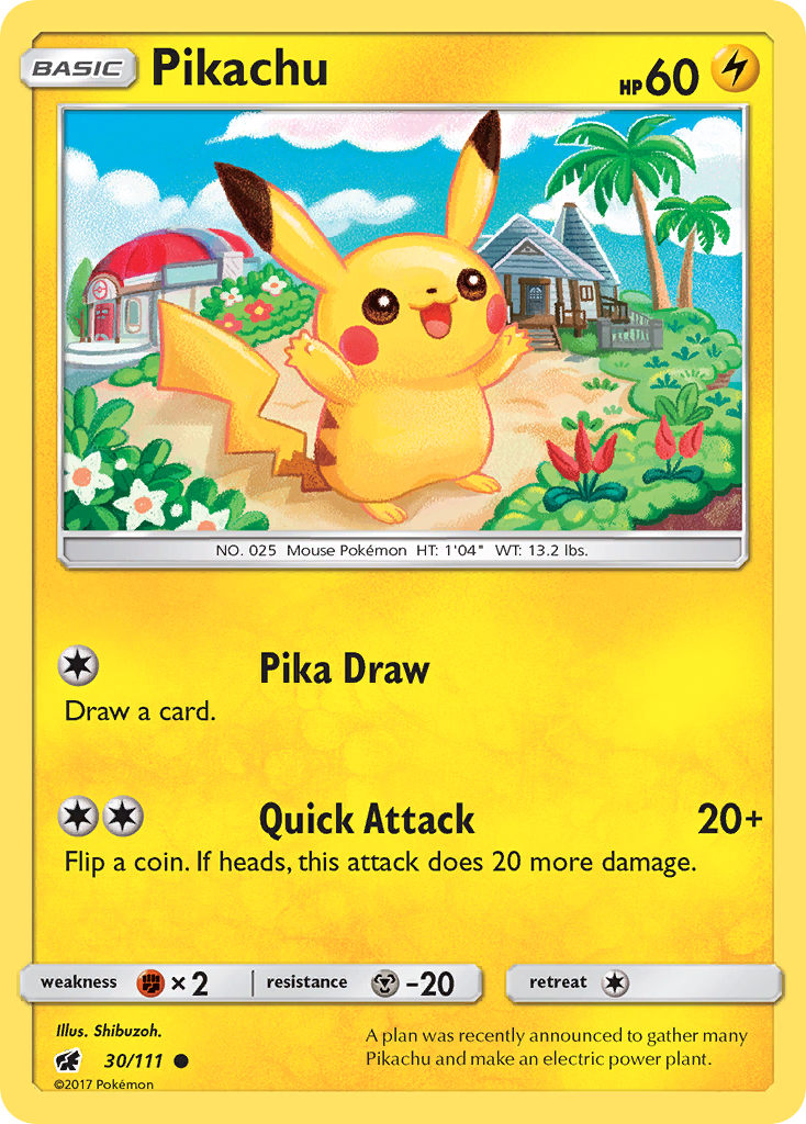 Pikachu (30/111) [Sun & Moon: Crimson Invasion] | Odin's Place