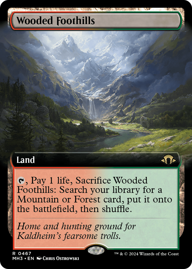 Wooded Foothills (Extended Art) [Modern Horizons 3] | Odin's Place