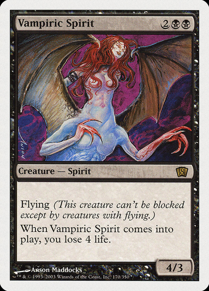 Vampiric Spirit (8th Edition) [Oversize Cards] | Odin's Place
