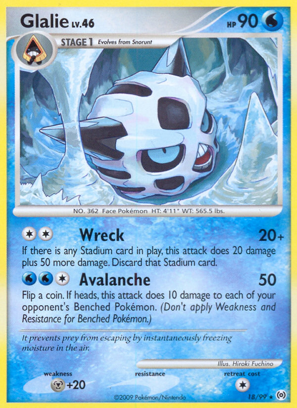 Glalie (18/99) [Platinum: Arceus] | Odin's Place