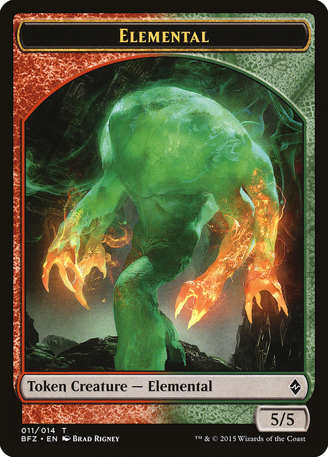 Elemental Token (011/014) [Battle for Zendikar Tokens] | Odin's Place