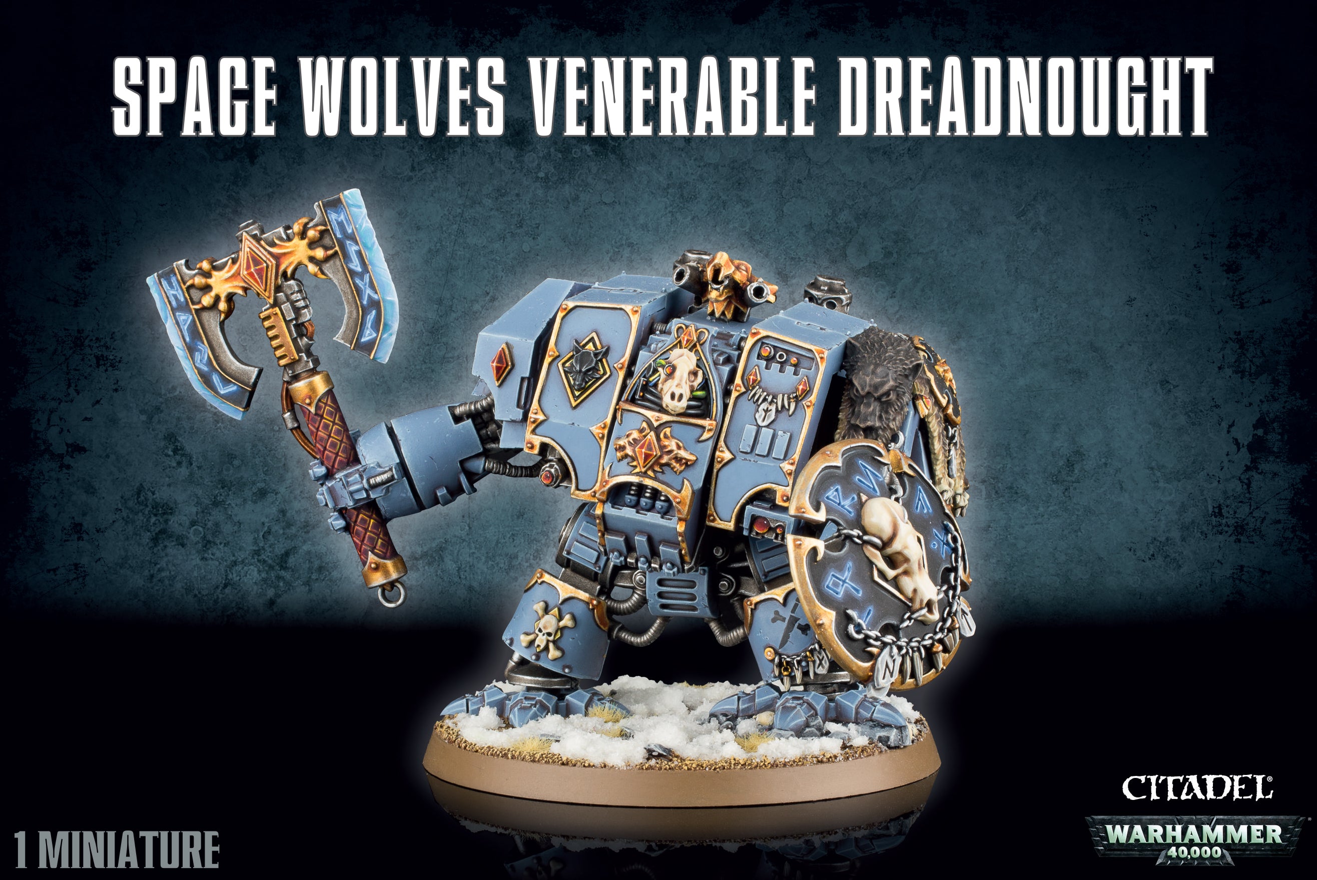 Warhammer 40K: Space Marines Space Wolves Venerable Dreadnought | Odin's Place