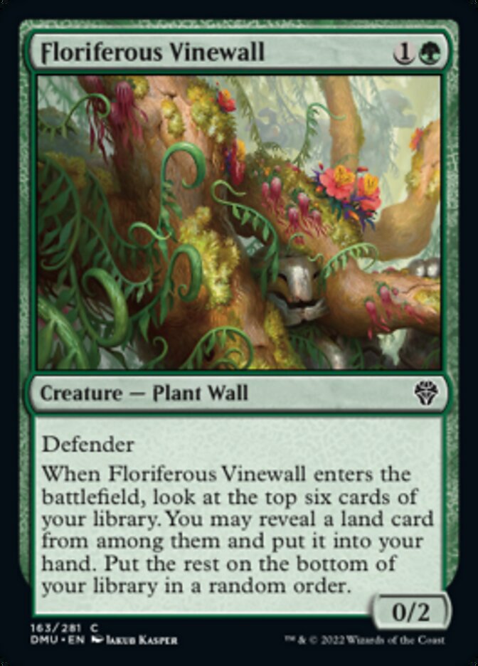 Floriferous Vinewall [Dominaria United] | Odin's Place