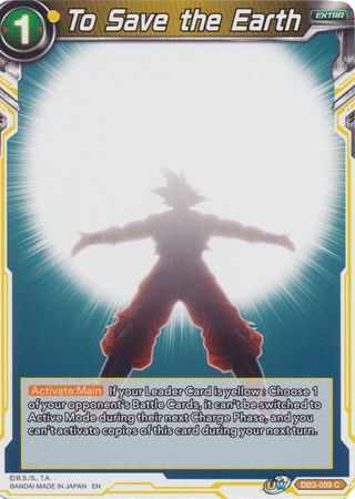 To Save the Earth (DB3-099) [Giant Force] | Odin's Place