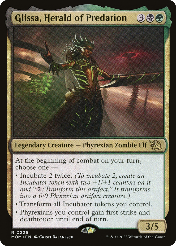 Glissa, Herald of Predation [March of the Machine] | Odin's Place