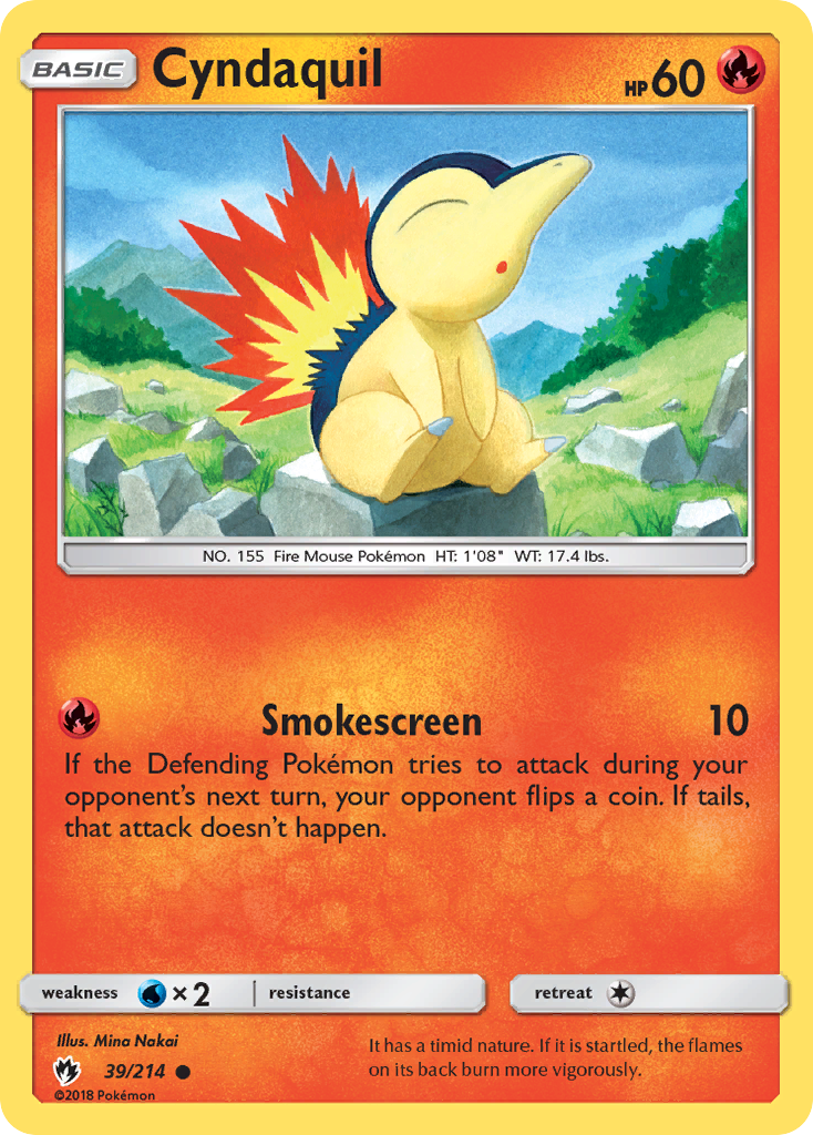 Cyndaquil (39/214) [Sun & Moon: Lost Thunder] | Odin's Place