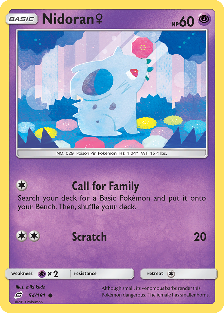 Nidoran (54/181) (Female) [Sun & Moon: Team Up] | Odin's Place
