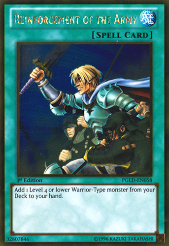 Reinforcement of the Army [PGLD-EN058] Gold Rare | Odin's Place