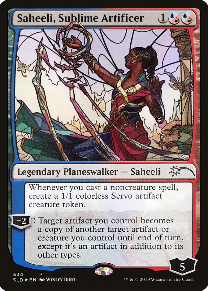 Saheeli, Sublime Artificer (Stained Glass) [Secret Lair Drop Promos] | Odin's Place