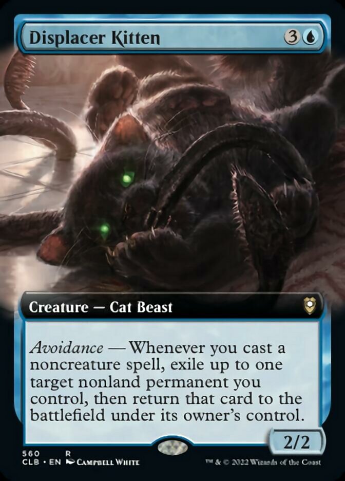 Displacer Kitten (Extended Art) [Commander Legends: Battle for Baldur's Gate] | Odin's Place