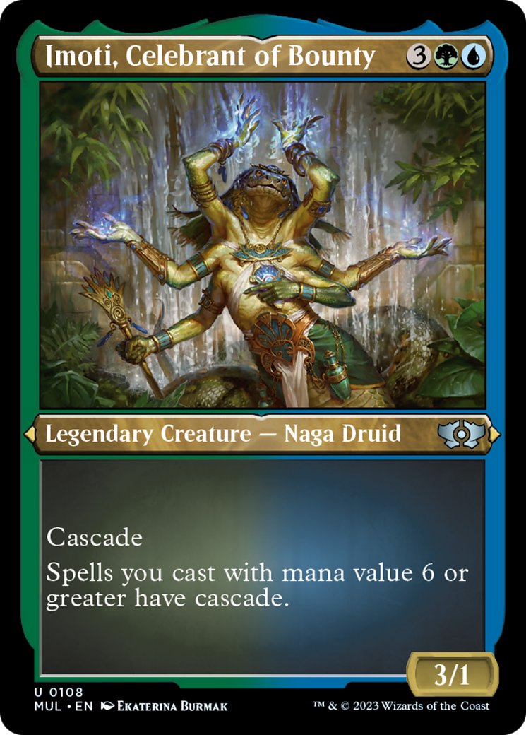 Imoti, Celebrant of Bounty (Foil Etched) [Multiverse Legends] | Odin's Place