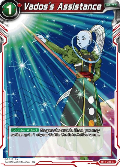 Vados's Assistance (Reprint) (BT1-025) [Battle Evolution Booster] | Odin's Place