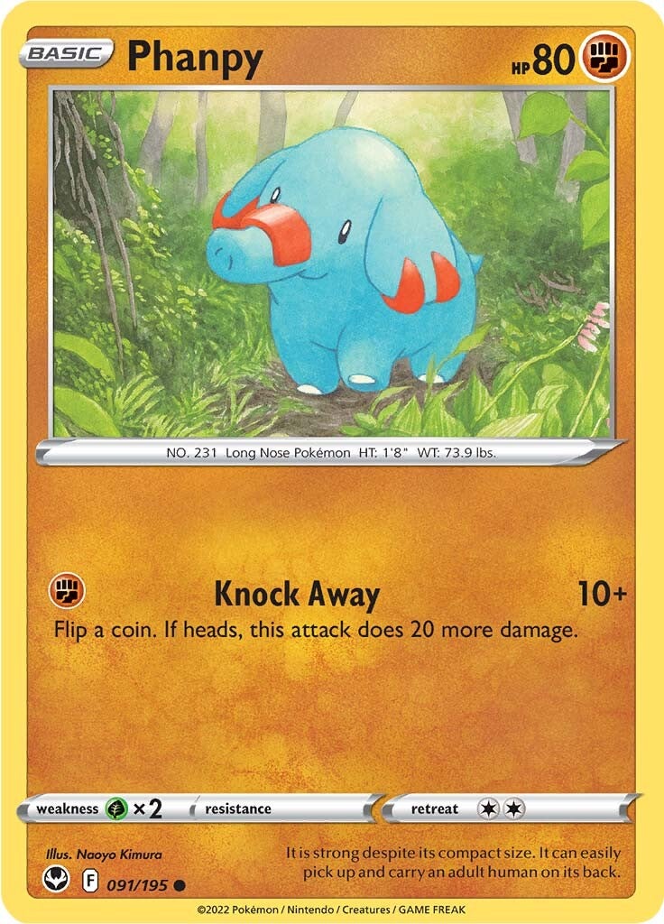 Phanpy (091/195) [Sword & Shield: Silver Tempest] | Odin's Place