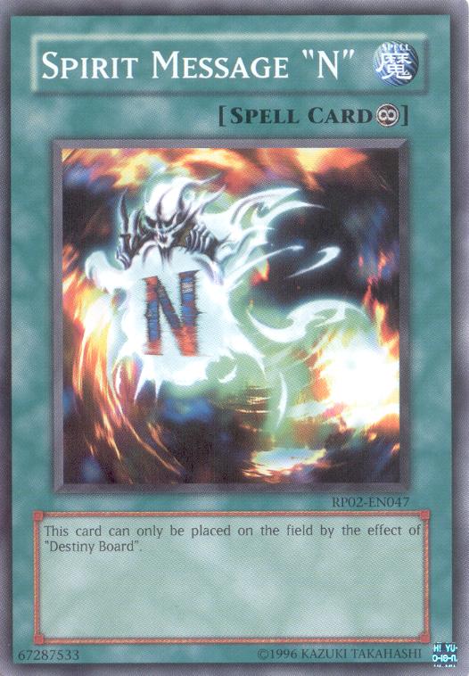Spirit Message "N" [RP02-EN047] Common | Odin's Place