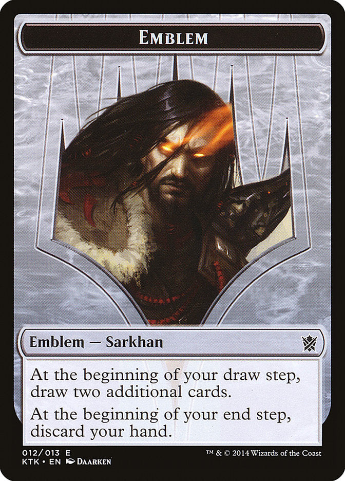 Sarkhan, the Dragonspeaker Emblem (12) [Khans of Tarkir Tokens] | Odin's Place
