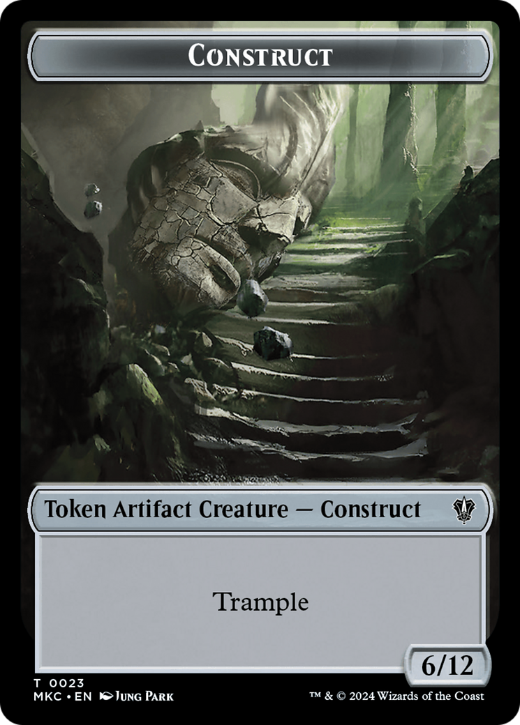 Construct // Soldier Double-Sided Token [Murders at Karlov Manor Commander Tokens] | Odin's Place