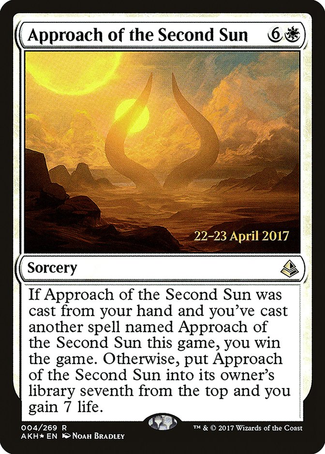 Approach of the Second Sun (4) [Amonkhet Prerelease Promos] | Odin's Place