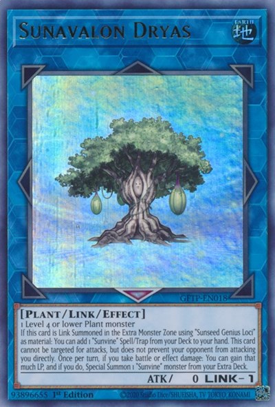 Sunavalon Dryas [GFTP-EN018] Ultra Rare | Odin's Place