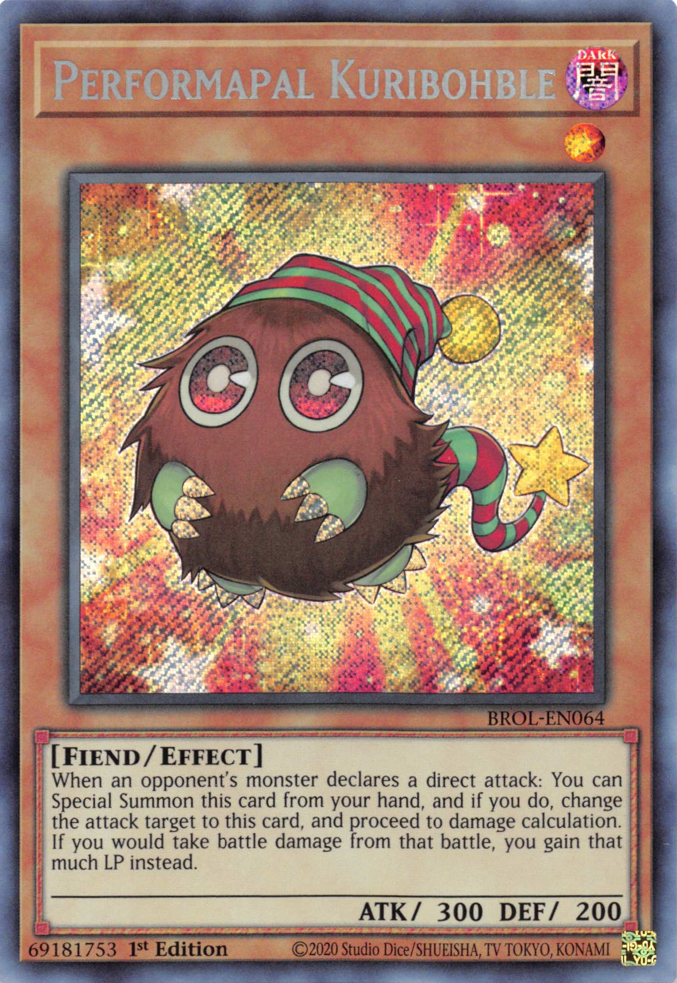 Performapal Kuribohble [BROL-EN064] Secret Rare | Odin's Place