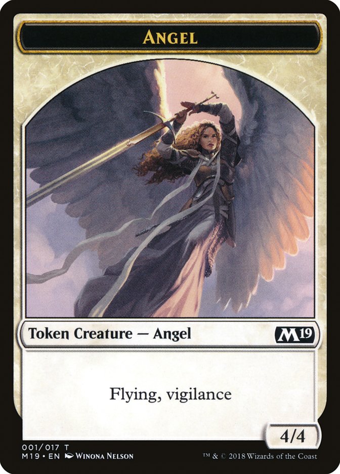 Angel Token (1) [Core Set 2019 Tokens] | Odin's Place