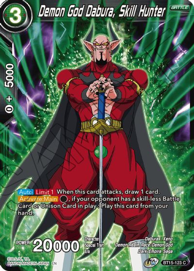 Demon God Dabura, Skill Hunter (BT15-123) [Saiyan Showdown] | Odin's Place