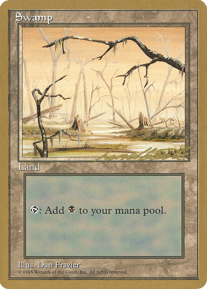 Swamp (ll370) (Leon Lindback) [Pro Tour Collector Set] | Odin's Place