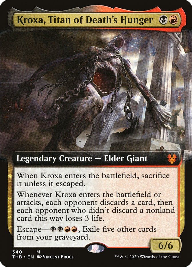 Kroxa, Titan of Death's Hunger (Extended Art) [Theros Beyond Death] | Odin's Place