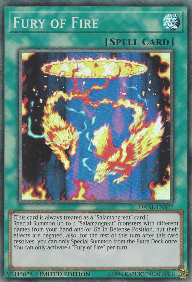 Fury of Fire [DANE-ENSE2] Super Rare | Odin's Place