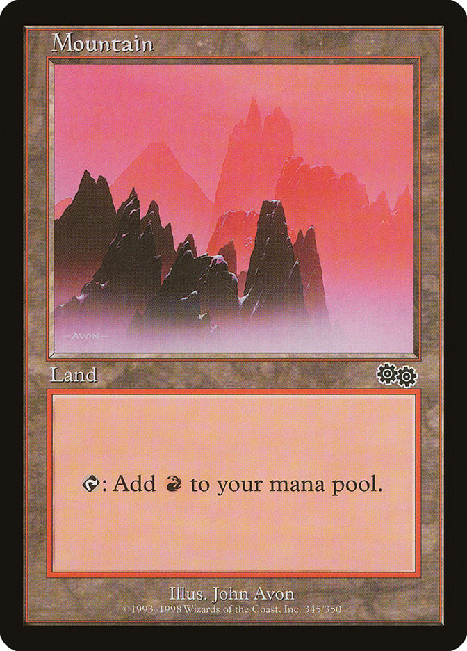 Mountain (345) [Urza's Saga] | Odin's Place
