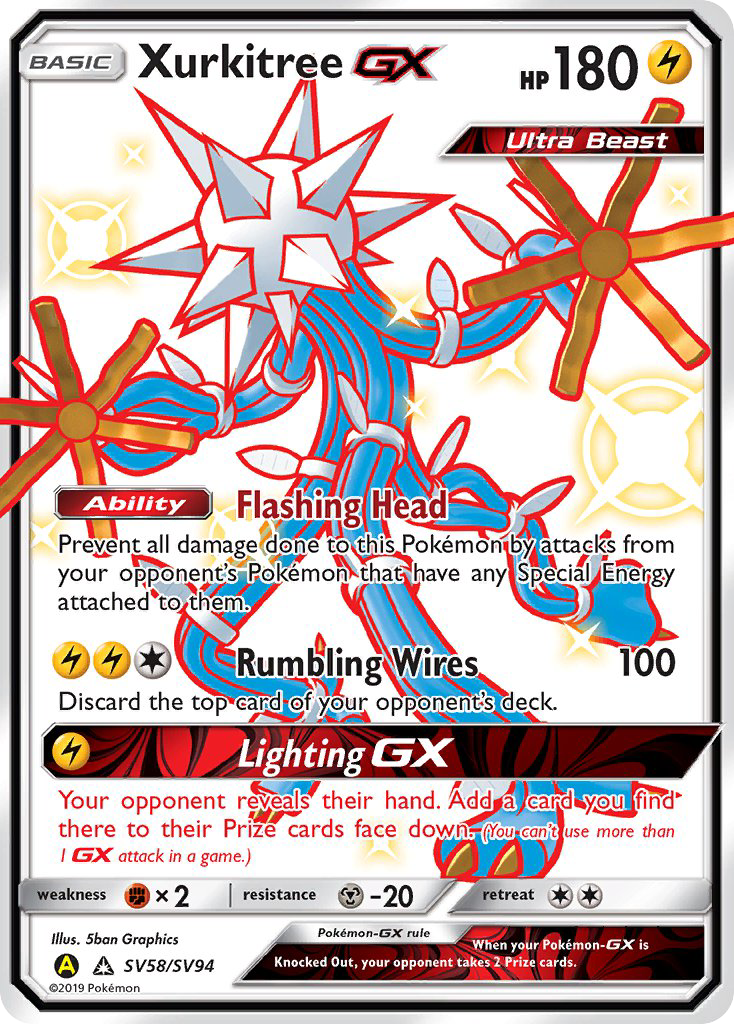 Xurkitree GX (SV58/SV94) [Sun & Moon: Hidden Fates - Shiny Vault] | Odin's Place
